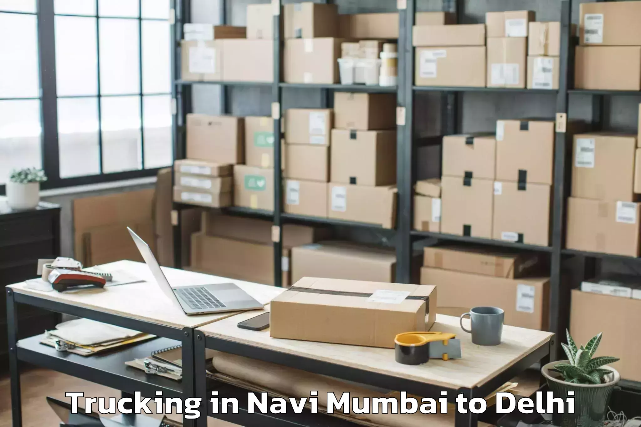 Expert Navi Mumbai to Delhi Trucking